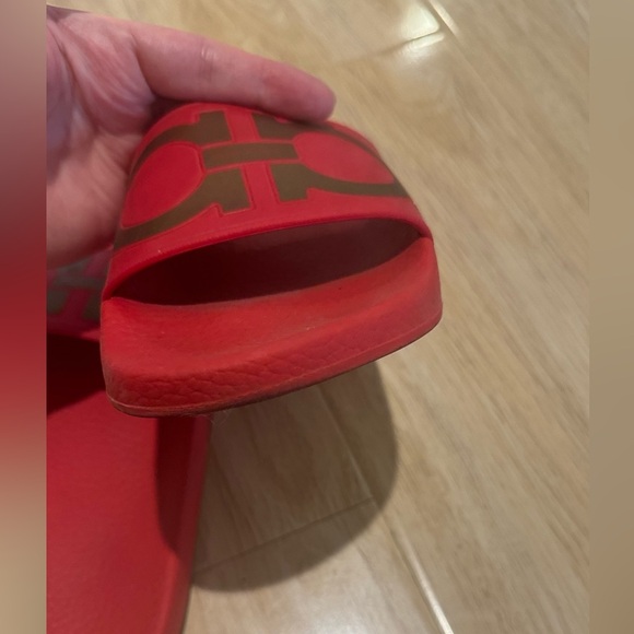 Salvatore Ferragamo Red Rubber Slides - Picture 7 of 7